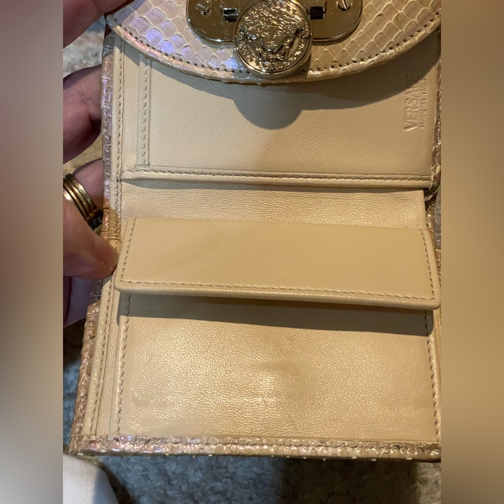 Versace Metallic Python Medusa Wallet Wallet - image 4